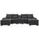 Latitude Run Akeyra Gray Sofa 130.4" 5pcs 4 Seater