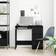 vidaXL 862490 Black Oak Look Skrivbord 45x90cm