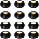 QAZQA Recessed Black Ceiling Lamp 12pcs
