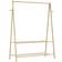vidaXL With Shelves 132 x 45.5 x 150.5 cm Bamboo Clothes Rack