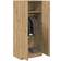 vidaXL Hantverksmässig Ek 80 x 52 x 180 cm Garderob 80x180cm