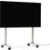 Pedestal Straight Rollin' TV Stand Pearl