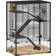 Pawhut 4 Tiers Hamster Cage With Deep Tempered Glass Bottom 60 x 40 x 80 cm