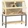 Pawhut Wooden Hamster Cage with Storage Shelf 87 x 43 x 101 cm