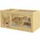 Pawhut Wooden Hamster Cage with Water Bottle One Size