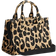 Coach Cargo Tote Bag 20 With Leopard Print - Silver/Black