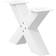vidaXL 4012941 White Table Leg 31cm 2pcs
