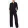 Spanx AirEssentials Long Sleeve Wide Leg Jumpsuit - Very Black