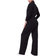 Spanx AirEssentials Long Sleeve Wide Leg Jumpsuit - Very Black