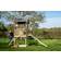 Exit Toys Panorama 500 Holzspielhaus mit Rutsche & Sandkasten