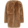 Fabiana Filippi Shearling Collarless Caban - Brown