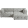 Vente-unique Structured Grey Sofa 152cm 4-Sitzer