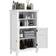 Homcom Modern Bathroom Storage Cabinet With Open Shelves