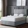 DS Living Amelia Small Double Upholstered Panel Divan Frame Bed