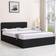 Kosy Koala Double Black Leather Ottoman with Mattress Frame Bed