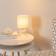 ValueLights Betty Pair Glass Lamps with LED Bulbs Table Lamp