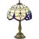Homcom Stained Glass Antique Blue Table Lamp