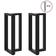vidaXL T-Shaped Black Bordsben 91cm 2st
