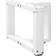 vidaXL T-Shaped White Bordsben 31cm 2st