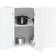 vidaXL Kitchen Corner Kalmar High Gloss White Wall Cabinet