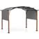 Costway Retractable Arched Pergola with Sun Canopy 3x3.6 m