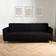 OHS Boucle Stretch 3 Seater Loose Sofa Cover Black