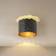 Lindby Aralena Black/Gold Ceiling Flush Light ∅ 26cm