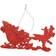 VFM e-Store Reindeer And Sleigh Red Christmas Tree Ornament 14.5cm