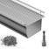 VEVOR Silver Gutter Guard 1 208'