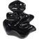 Jones Home & Gift River Backflow Incense Burner Black Decorative Item