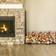 Relaxdays Portalegna Regolabile, Scaffale in Acciaio per Legna da Ardere, Camino, HxLxP: 106 x 148-220 x 22 cm, Nero