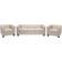 MCW Lille 3-1-1 Cream Sofa 191cm 3Stk. 3-Sitzer