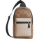 Coach West Pack In Blocked Signature Canvas - Qb/Sand/Tan