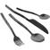 Muubs Uta Matt Black Cutlery Set 16pcs