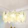 WACEH Round Modern Crystal Luxury Gold Pendellampa ∅ 100cm