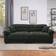 Latitude Run Modern Chenille Green Sofa 130" 3 Seater