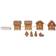 Star Trading Gingerbread House Brown Julpynt 8cm 8st