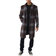 boohooMAN Single Breasted Checked Coat - Blue