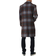 boohooMAN Single Breasted Checked Coat - Blue