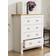 VCM Balusa White/Natural Chest of Drawer 79x95cm