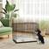 Pawhut Dog Crate with 2 Doors Soft Cushion