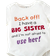 Shein Baby Girls' Bodysuit With Slogan Print