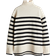 H&M Oversized Polo Neck Jumper - Natural White/Striped