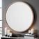 Yearn Mirrors Round Solid Oak Wall Mirror