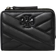 Tory Burch Kira Chevron Powder Coated Bi Fold Wallet - Black