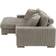 Latitude Run Corduroy Sectional Camel Sofa 89.5" 2 Seater