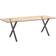 vidaXL X-Shape Anthracite Bordben 73cm 2stk