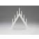 Konstsmide 3931-205LB Matte White Adventsljusstake 45.3cm