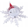Grundig Snowflake White/Red Julepynt 12.5cm
