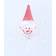 Grundig Snowflake White/Red Julepynt 12.5cm